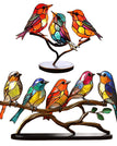 2x Pássaros de Metal Libiyi