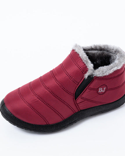 Autumn and winter non-slip warm soft bottom cotton shoes and cotton boots—Unisex - Keillini
