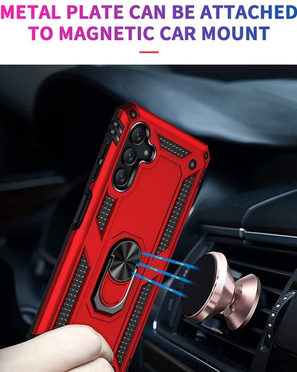 Armor Ring Bracket Phone Case For Samsung A13(5G) With 1-Pc Screen Protector-Fast Delivery - Keilini