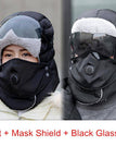 Black+Mask Shield / Black Glasses