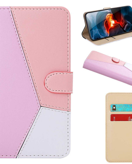 Three Color Matching Wallet Phone Case For Samsung - Libiyi