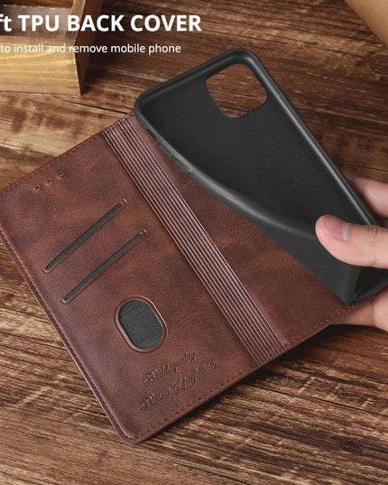 TPU + PU Leather Phone Cover Case for Samsung A11 - Libiyi