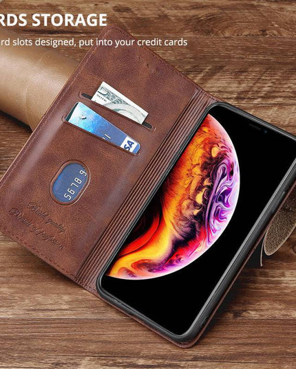 TPU + PU Leather Phone Cover Case for Samsung A series - Libiyi