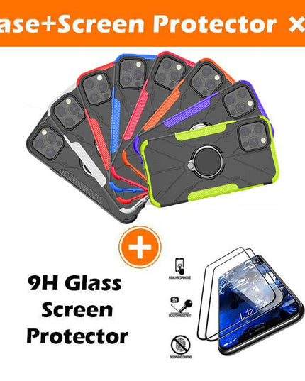 Robot 3 in 1 Heavy Duty Defender Case For iPhone 12 Series - Libiyi