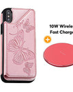 Rose Gold / For iPhone X/XS / With Wireless Charger