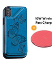 Blue / For iPhone X/XS / With Wireless Charger