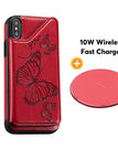 Red / For iPhone XS Max / With Wireless Charger