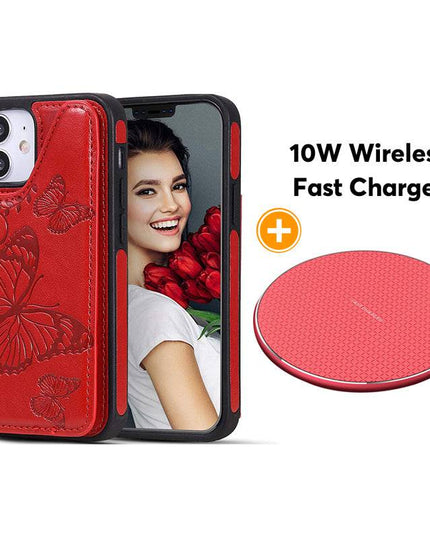 New Luxury Embossing Wallet Cover For iPhone 12 Mini-Fast Delivery - Libiyi