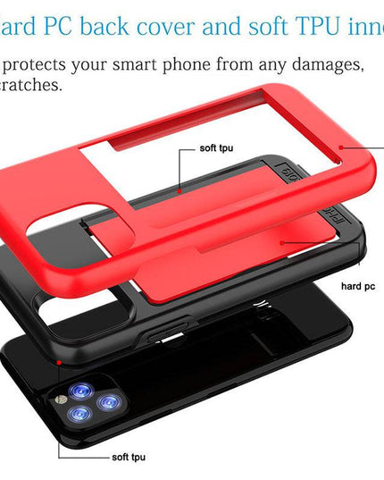 Armor Protective Card Holder Case for iPhone - Libiyi