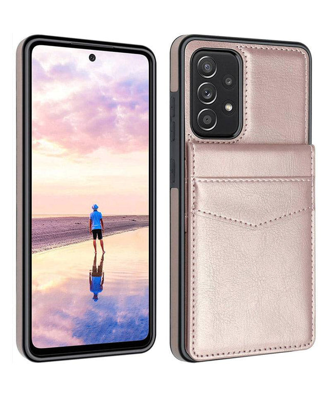Dual Layer Lightweight Leather Wallet Case for Samsung Galaxy A52 - Libiyi