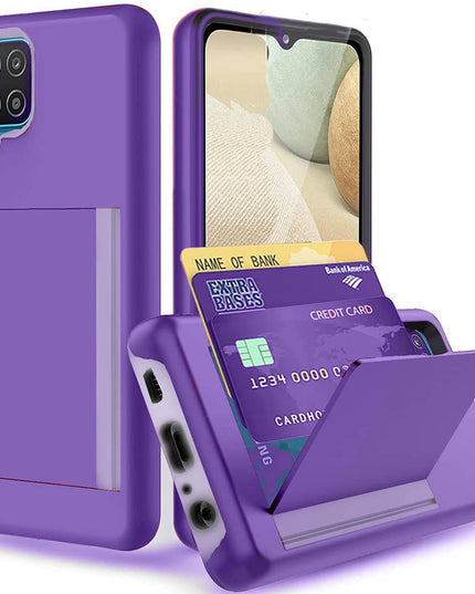 Armor Protective Card Holder Case for Samsung A12 - Libiyi