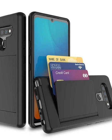 Armor Protective Card Holder Case for LG Stylo 6 - Libiyi