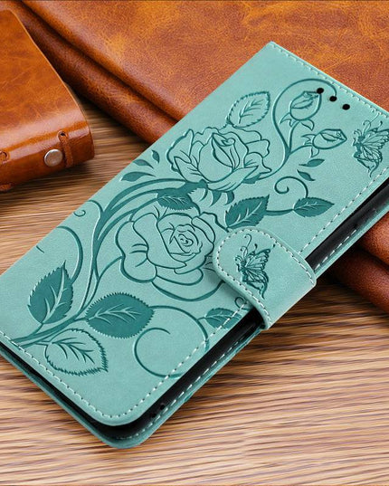3D Embossed Rose Wallet Case For Google Pixel 6 Pro - Libiyi