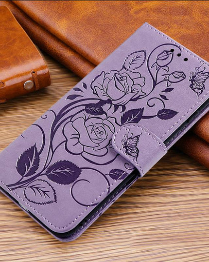 3D Embossed Rose Wallet Case For Samsung A52(4G/5G) - Libiyi