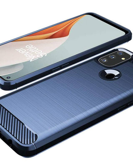 Luxury Carbon Fiber Case For OnePlus Nord N100 With Screen Protector - Libiyi